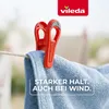 Set di 16 mollette Vileda, mollette robuste in plastica, Anteprima dell’immagine prodotto 4