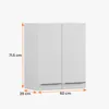 Wandschrank INEZ, Küche, Küchenschrank zweitürig 60 cm Produktbild-Vorschau 7