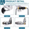 Collage of four images showing details of a hand drill. Produktbild-Vorschau