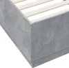 vidaXL Bettgestell Betongrau 100x200 cm Holzwerkstoff Produktbild-Vorschau 6