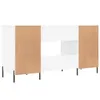 vidaXL Bureau blanc 140x50x75 cm bois composite Voir les images du produit 9