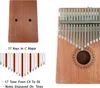 Intirilife 17-Tasten Kalimba Daumenpiano Set aus Produktbild-Vorschau 2