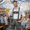 Pantaloni corti in pelle tradizionali da uomo PAULGOS - HK5 Anteprima dell’immagine prodotto 11