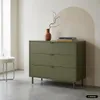 sweeek - Kommode 3 Schubladen Holzdekor und Metall - Khaki Produktbild-Vorschau 5