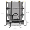 Trampolina dziecięca HOMCOM Ø163 cm, trampolina z siatką Podgląd zdjęcia produktu 3