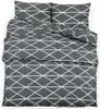 vidaXL Set di biancheria da letto grigio 200x200 cm cotone Anteprima dell’immagine prodotto 1