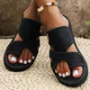 1 Paar Damen-Sandalen in Übergröße, rutschfeste Sohle, Produktbild-Vorschau 4