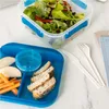 Pojemnik Śniadaniowy Plastikowy Śniadaniówka Lunch Box 1.6 Podgląd zdjęcia produktu 7