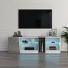 Mondeer TV-Lowboard Armoire TV avec éclairage LED largeur Voir les images du produit 9