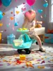 Wiggle Car in Pastellmint - Grüne Laufauto für Kinder, Produktbild-Vorschau 2