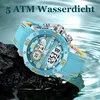 Herren Militär Sportuhr Analog Digital Dual Time LED Produktbild-Vorschau 5