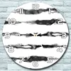 Wanduhr aus Glas Rund fi 30 Tintenstreifen Quarz Deko Produktbild-Vorschau 1