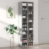 vidaXL Portascarpe grigio Sonoma 54x34x183 cm Materiale a Anteprima dell’immagine prodotto 2