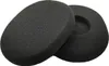 Two black foam ear pads for headphones are shown on a white background. Voir les images du produit
