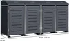 DEGAMO Mülltonnenbox 4er KIEL 278x83x136cm für 4x Tonne 120 Produktbild-Vorschau 5