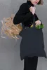 Granatowa torba bawełniana bio 38×42 cm – wytrzymała, Podgląd zdjęcia produktu 15