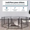 IvoQ Parc pour chiots – Enclos pour chiens – 8 Panneaux – Voir les images du produit 2