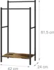 Portasciugamani Relaxdays con ripiano, A x L x P: 81,5 x 42 Anteprima dell’immagine prodotto 4