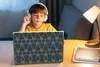 MuchoWow® Laptop Aufkleber Sticker Cover Muster - Blau - Produktbild-Vorschau 3