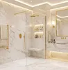 Duschwand Rea Flexi Transparent 140 Gold Produktbild-Vorschau 2