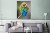 MuchoWow® Poster Zwergpapagei waschen 90x120 cm - Produktbild-Vorschau 6