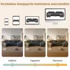 Merax U-Form Ecksofa mit 2 Hockern, USB-, Type-C, Produktbild-Vorschau 11