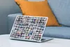 MuchoWow® Laptop Aufkleber Sticker Cover Linie - Abstrakt - Produktbild-Vorschau 4