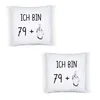80. Geburtstag Kissen inkl. Füllung Mittelfinger Humorvolle Produktbild-Vorschau 2
