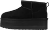 A black UGG platform boot is shown from the side against a white background. Voir les images du produit