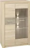 Glasvitrine KAELA – hell Sonoma / Sonoma Trüffel Produktbild-Vorschau 1