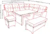 Destiny Eckgruppe SANTA PONSA DE LUXE mit Tisch 140x80x64 Produktbild-Vorschau 5