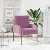 vidaXL Sofas mit Kissen 55cm Lila Sperrholz Produktbild-Vorschau 3