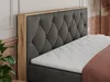 Boxspring kontinentální postel VENETO KING kombinace dřeva Náhled obrázku produktu 3