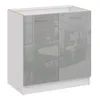 A kitchen cabinet with two doors, reflecting an office interior. Náhled obrázku produktu