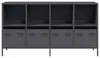vidaXL Sideboard Anthrazit 135x39x73,5 cm Kaltgewalzter Produktbild-Vorschau 5