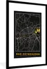 MuchoWow® Gerahmtes Poster Karte - Bad Oeynhausen - Gold - Produktbild-Vorschau 1