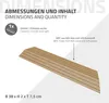 ML-Design WPC Abschlussleiste Teak für Terrassenfliesen Produktbild-Vorschau 6