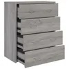 vidaXL Kommode mit 4 Schubladen 60x30,5x71 cm Grau Sonoma - Produktbild-Vorschau 3