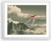 Gerahmtes Poster - Weißer Rahmen - Rot Flugzeug Berge - Produktbild-Vorschau 1