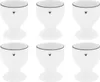 6er Set Eierbecher Heart weiß mit schwarzem Herz H 6cm D Produktbild-Vorschau 1