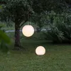 LED Solar Gartenkugel 'Globy' - zum Aufhängen - H: 29cm, D: 30cm - 6 warmweiße LED - Lichtsensor Produktbild-Vorschau