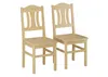 Two wooden chairs are shown against a white background. Produktbild-Vorschau