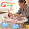 moovkee Babybadewanne Faltbar 80 cm Rosa mit Thermometer Produktbild-Vorschau 2