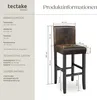 tectake® Barhocker Sitzhöhe 76 cm Produktbild-Vorschau 7
