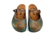 Damen Clogs Calceo CAL2204 mit Ethno-Muster 38 Produktbild-Vorschau 6