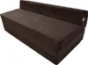 A brown foldable mattress or sofa bed on a white background. Podgląd zdjęcia produktu