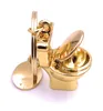 Onwomania Klo Toilette Schlüsselanhänger Keychain golden Produktbild-Vorschau 2