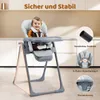 Ezebaby Hochstuhl Baby Klappbarer Kinderstuhl 6 Höhen Produktbild-Vorschau 2