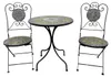 set di sedute a mosaico 3 pezzi mobili da giardino bistrot Anteprima dell’immagine prodotto 1
