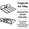 Frontgepäckträger Fahrrad Gepäckträger vorne Schwarz Träger Produktbild-Vorschau 3